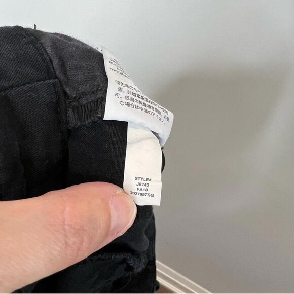 J Crew Mercantile Womens Size 4 Effortless Slim Crop Chino Pant Black Stretch - Picture 9 of 12